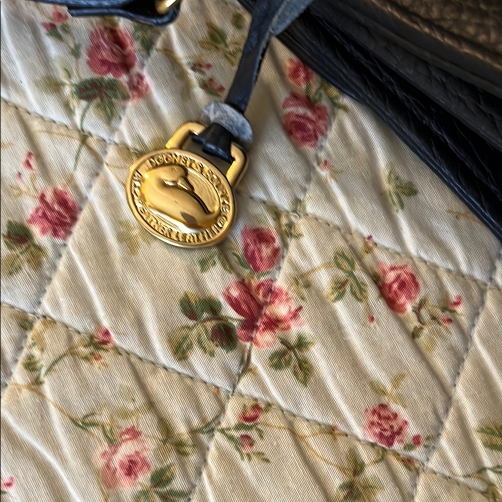 Dooney & Bourke Blue Crossbody Bag with Gold Clasp - Picture 3 of 13